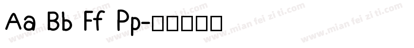 Aa Bb Ff Pp字体转换